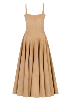 Marni sleeveless A-line midi dress - Neutrals