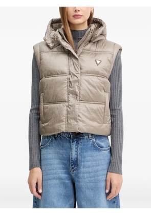 GUESS USA hooded quilted gilet - Neutrals