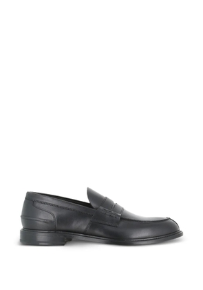 Tassinari leather penny loafers - Black