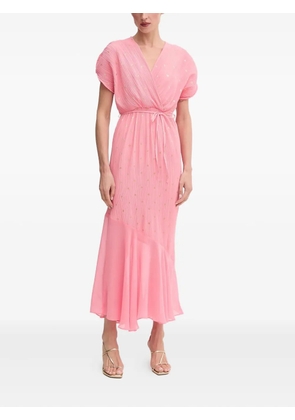 NEVER FULLY DRESSED tie-detail maxi dress - Pink