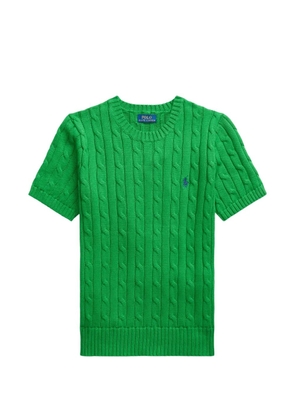 Polo Ralph Lauren cable-knit short-sleeved sweater - Green