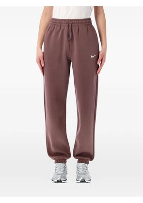 Nike logo-detail drawstring-fastening track pants - Brown