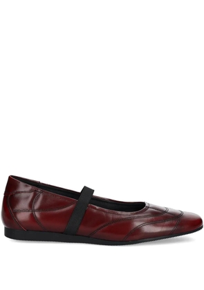 VAGABOND Hillary quilted elastic-strap ballet flats - Red