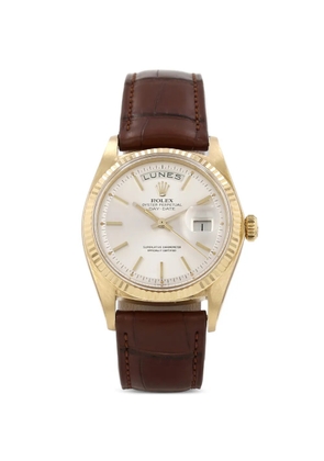 Rolex 1972s 36mm Day-Date striated bezel watch - Brown