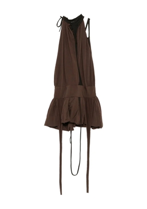 Ottolinger neckholder balloon dress - Brown