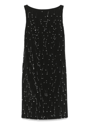 Moschino tagging-barbs mini dress - Black