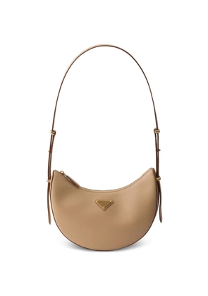 Prada small Arqué leather shoulder bag - Neutrals