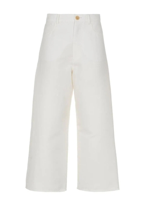 Mantu high-waisted trousers - White