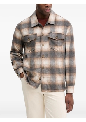 GUESS USA checked chest-pocket shirt - Grey