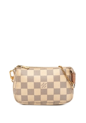 Louis Vuitton Pre-Owned 2013 Damier Azur Mini Pochette Accessoires handbag - White