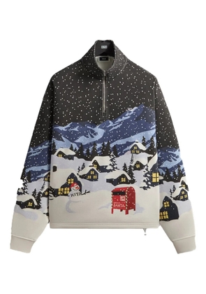 KITH Kithmas Village quarter zip sweatshirt - Black