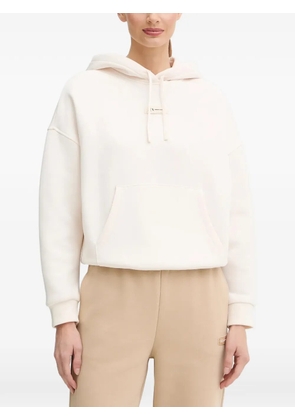 Armani Exchange logo-patch hoodie - Neutrals