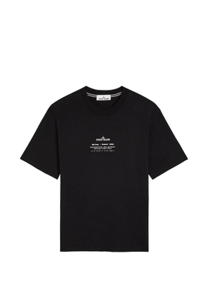 Stone Island logo-print T-shirt - Black