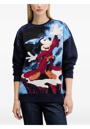 Desigual graphic print crew-neck sweatshirt - Blue