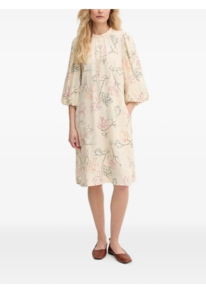 Mos Mosh floral midi dress - Neutrals