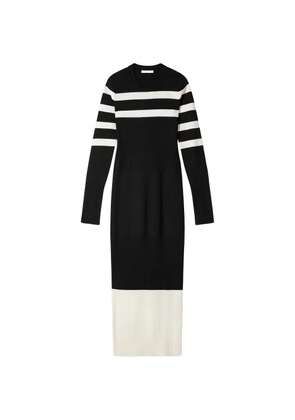Patrizia Pepe long-sleeve midi dress - Black