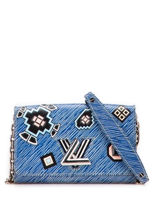 Louis Vuitton Pre-Owned 2015 Epi Denim Twist Azteque Wallet on Chain crossbody bag - Blue