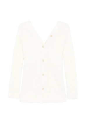 Theory button-back v-neck cardigan - Neutrals