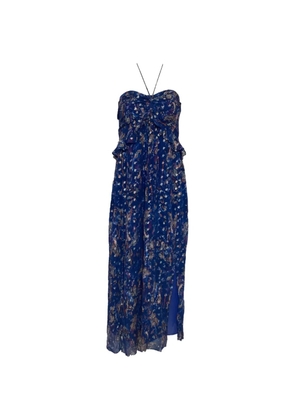 IRO Somov halterneck printed dress - Blue