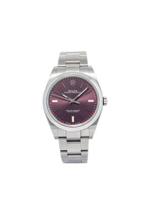 Rolex pre owned stainless steel Oyster Perpetual 39mm - Purple