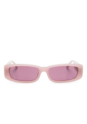 Linda Farrow Talita rectangle-frame sunglasses - Pink