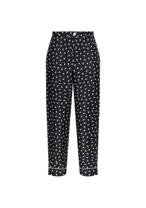 Moschino printed trousers - Black