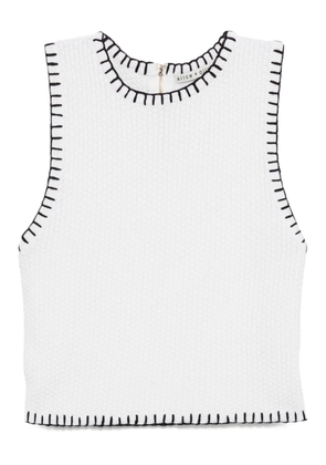 alice + olivia Amity tank top - White