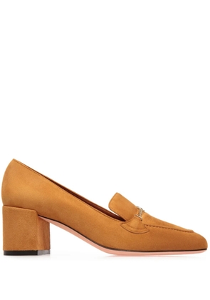 Bally Daily Emblem 50mm suede pumps - Orange