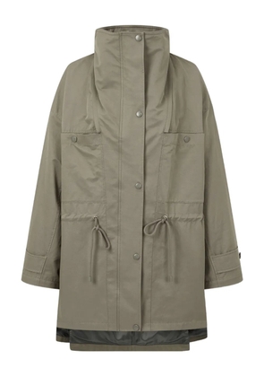TOMBOY detachable-hood drawstring coat - Green