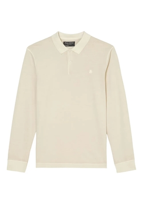 Marc O'Polo long-sleeve polo shirt - Neutrals