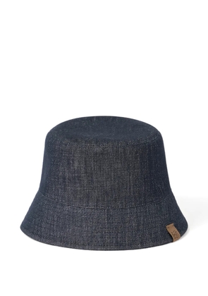 Brunello Cucinelli monili denim bucket hat - Blue