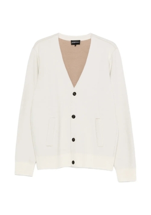Emporio Armani V-neck cardigan - White