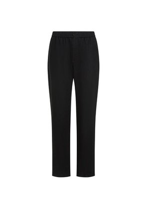 Karl Lagerfeld linen casual trousers - Black