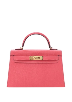 Hermès Pre-Owned 2017 Mini Chevre Mysore Kelly II Sellier 20 satchel - Pink