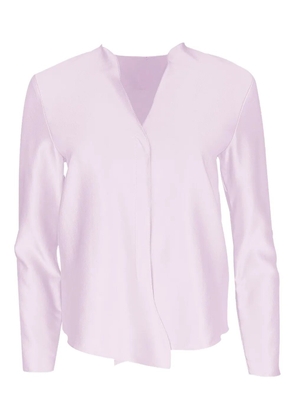 Peter Cohen long-sleeve V-neck shirt - Purple