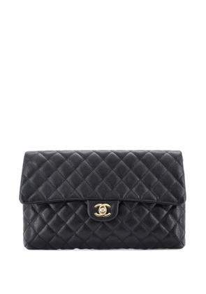 CHANEL Pre-Owned Classic Flap Quilted Caviar clutch bag - Black