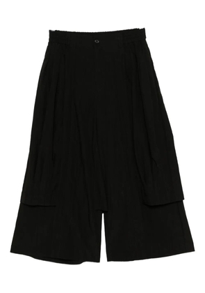 SONGZIO Edge Fold skirt pants - Black