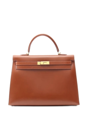 Hermès Pre-Owned Kelly 35 two-way handbag - Brown