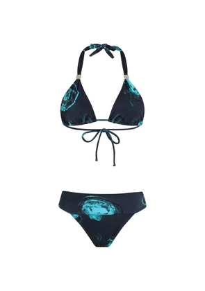 Brigitte Marina tie-detail printed bikini - Blue