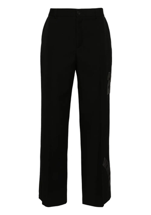 Off-White straight-leg virgin wool trousers - Black