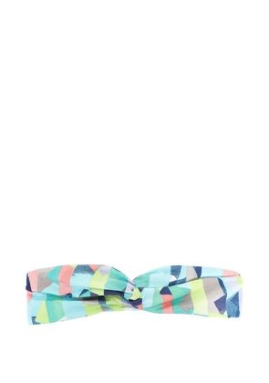 Lygia & Nanny Bethania geometric-print headband - Green