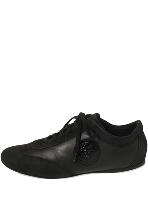 Versace Pre-Owned Medusa Head leather sneakers - Black