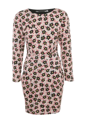 Love Moschino floral-print mini dress - Neutrals