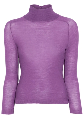 Versace Pre-Owned 2000s fine-knit sweater - Purple