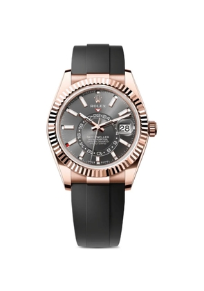 Rolex 2023 Sky-Dweller rose gold rhodium dial 42mm watch - Grey