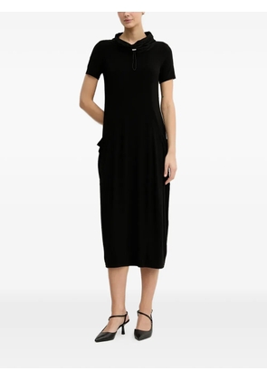 Joseph Ribkoff short-sleeve cowl-neck midi dress - Black