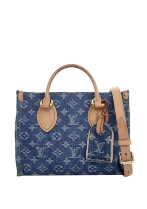 Louis Vuitton Pre-Owned 2021-2025 Monogram Denim Onthego PM satchel - Blue