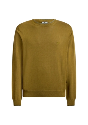 ETRO Pegaso-embroidered jumper - Green