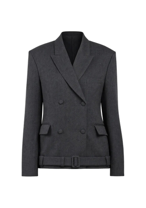 VICOLO double-breasted belted blazer - Grey
