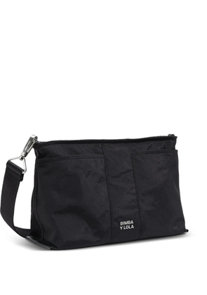 Bimba y Lola logo strap crossbody bag - Black